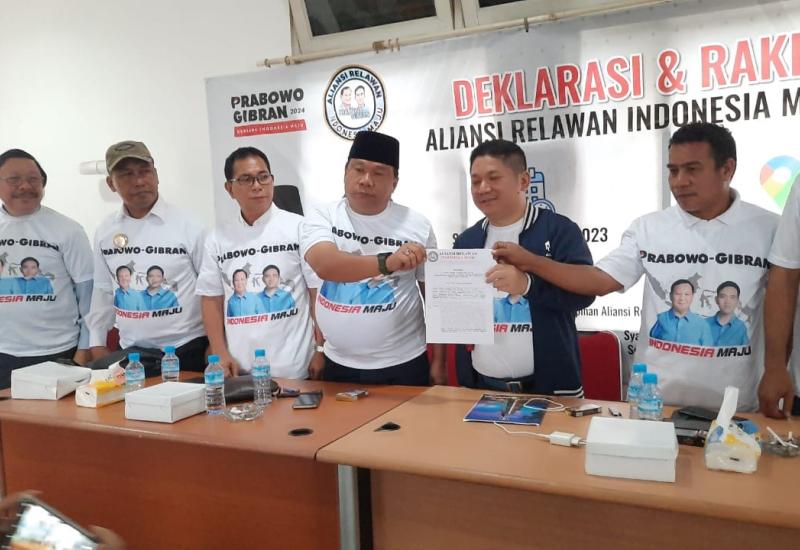 Deklarasi dan Rakernas Aliansi Relawan Indonesia Maju, Berkomitmen Menang 1 Putaran untuk Prabowo - Gibran