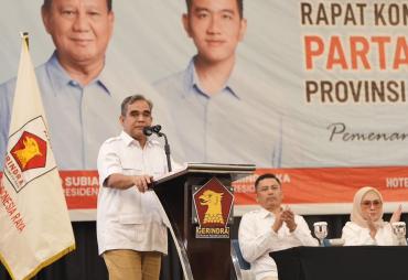 Sekjen Gerindra: Prabowo Menang Adalah Awal Perjuangan Kita Wujudkan Indonesia Semakin Maju