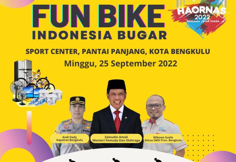 Fun Bike Haornas "Indonesia Bugar" 1500 Kupon Ludes!