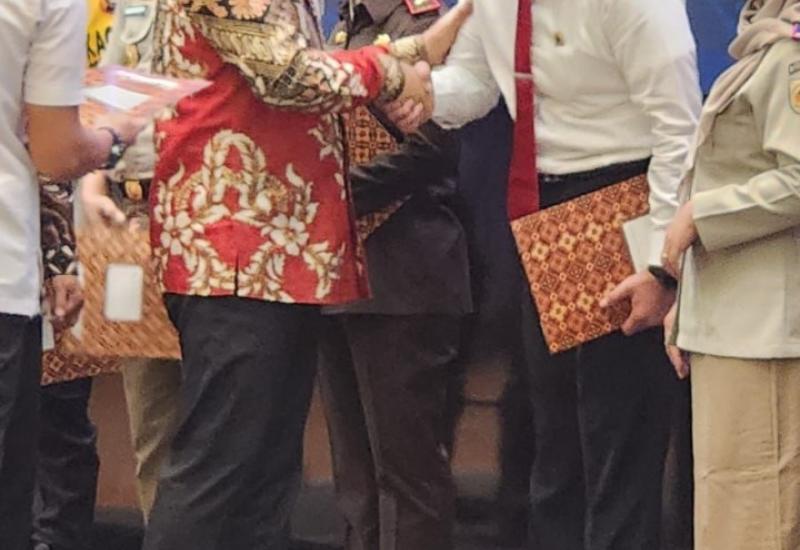 Sukses Berantas Mafia Tanah Tahun 2023, Polda Bengkulu Menerima Pin Emas Menteri ATR/BPN
