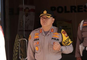 Kapolres Rejang Lebong Pimpin Apel Pergeseran Pasukan Pengamanan TPS