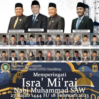 Ucapan DPRD Kepahiang Isra' Mi'raj Nabi Muhammad SAW 2023