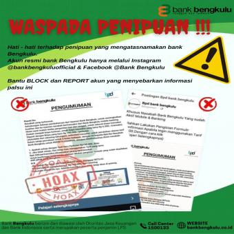 Himbauan kepada para Nasabah terkait maraknya penipuan modus perbankan